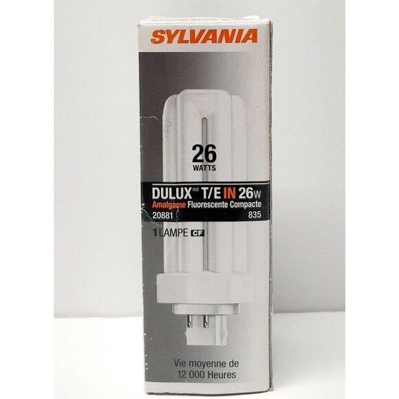 Sylvania Dulux 20881 CF26DT/E/IN/835/ECO Light Bulb GX4q-3 Read Description NIB - Picture 1 of 9
